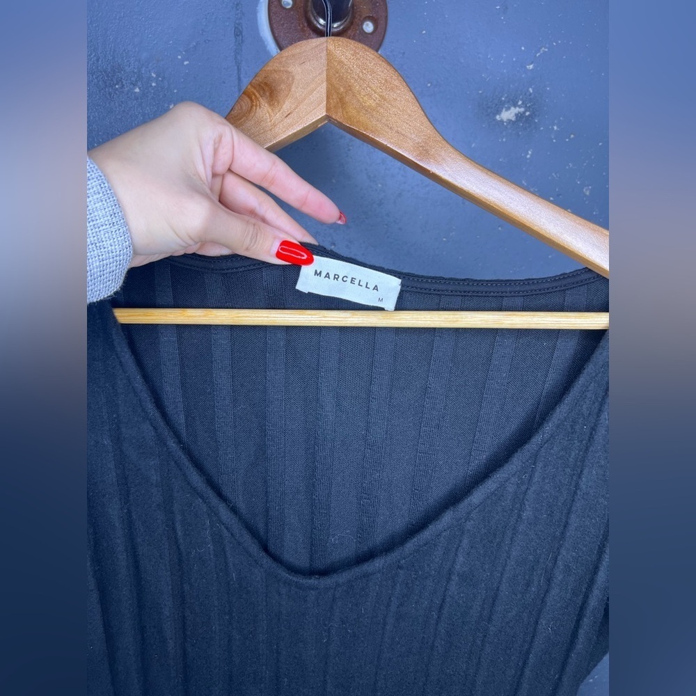 Marcella - Penelope Long Sleeve Rib Maxi Sweater Dress (Medium) - Picture 4 of 10